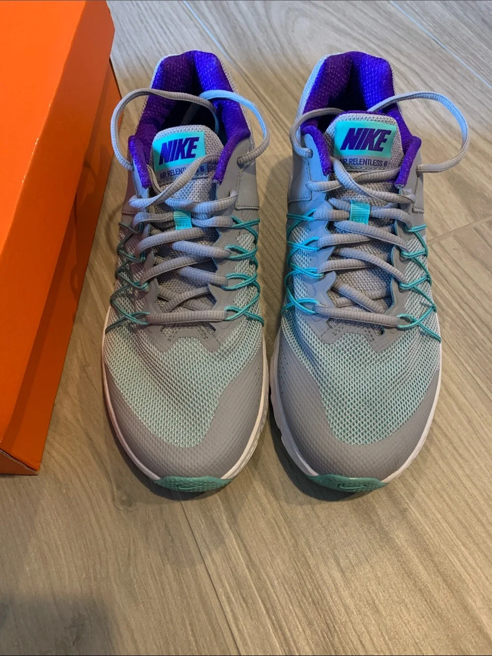 Nike Women's Gray, Teal & Purple Running Sneakers